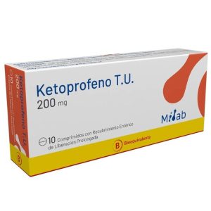 KETOPROFENO T.U. 200 mg  10 Comprimidos con recubrimiento entérico de liberación prolongada