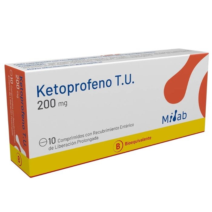KETOPROFENO T.U. 200 mg  10 Comprimidos con recubrimiento entérico de liberación prolongada: imagen 1