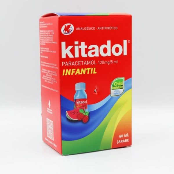 KITADOL® 120 mg / 5 mL Infantil, 60 mL Jarabe (PARACETAMOL)