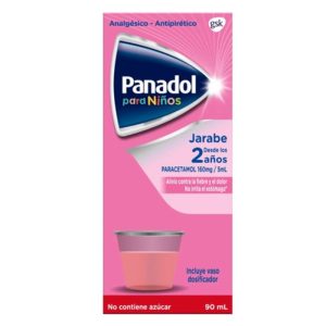 PANADOL® Para Niños 160 mg / 5 mL 90mL Jarabe Sin Azúcar