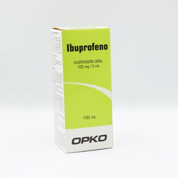 IBUPROFENO 100 mg / 5 mL  100mL Suspensión Oral