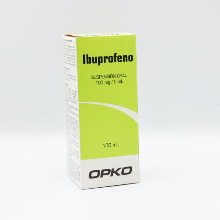 IBUPROFENO 100 mg / 5 mL  100mL Suspensión Oral: imagen 1