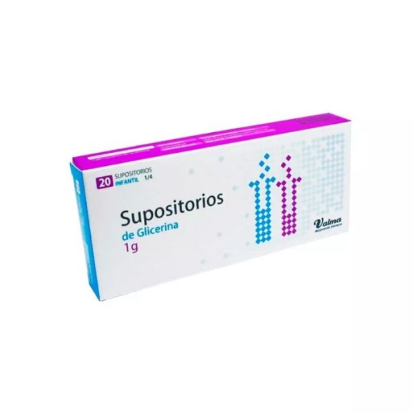 SUPOSITORIO DE GLICERINA 1g 20 unidades INFANTIL