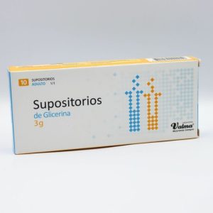 SUPOSITORIO DE GLICERINA 3g 10 unidades ADULTO