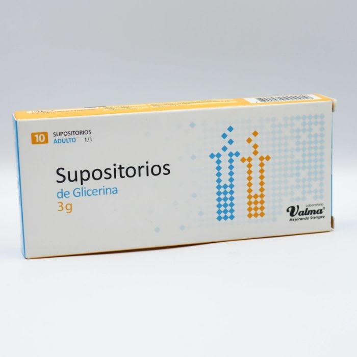 SUPOSITORIO DE GLICERINA 3g 10 unidades ADULTO: imagen 1