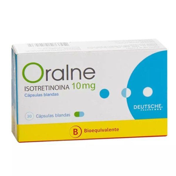 ORALNE® 10 mg 30 Capsulas Blandas (ISOTRETINOINA)