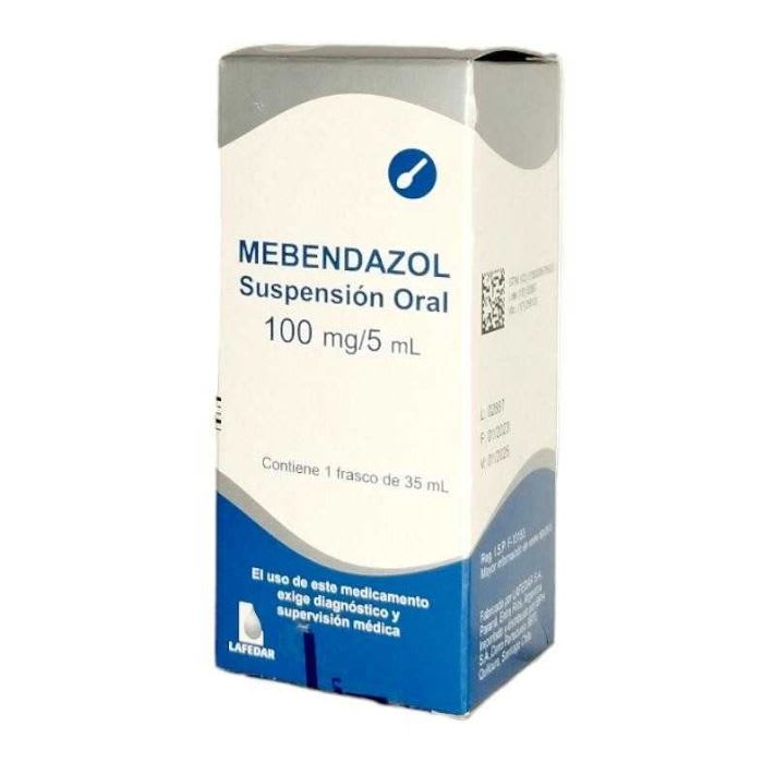 MEBENDAZOL 100 mg/5 mL 35 mL Suspensión Oral: imagen 1