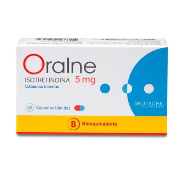 ORALNE® 5 mg 30 Capsulas Blandas (ISOTRETINOINA)