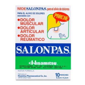 PARCHE SALONPAS (SALICILATO DE METILO 36.1 MG) 10 PARCHES 6.5X4.2