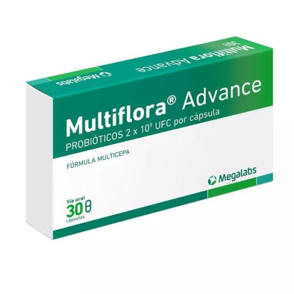 MULTIFLORA ADVANCE PROBIOTICOS FORMULA MULTICEPA  2X10^9 UFS POR 30 CAP