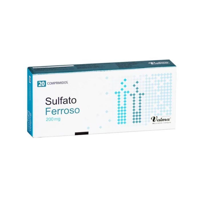 Sulfato Ferroso 200 mg 20 Comprimidos: imagen 1