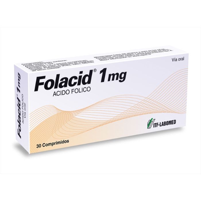 FOLACID 1 mg 30 COM (ACIDO FOLICO): imagen 1