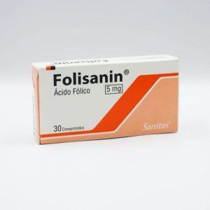 FOLISANIN 5 mg 30 COM (ACIDO FOLICO)