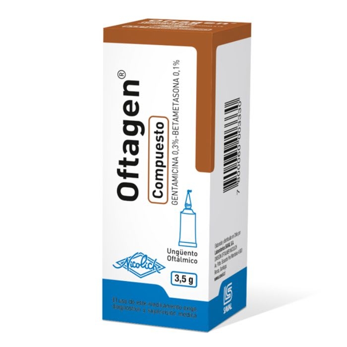 OFTAGEN COMPUESTO ® 3.5 g  UNGUENTO OFTALMICO (GENTAMICINA 0.3% BETAMETASONA 0.1%): imagen 1