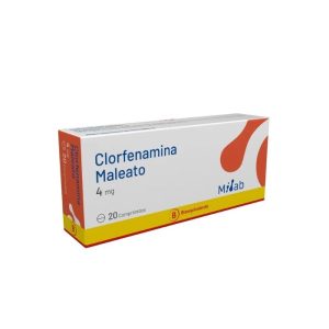 Clorfenamina 4 mg 20 Comprimidos