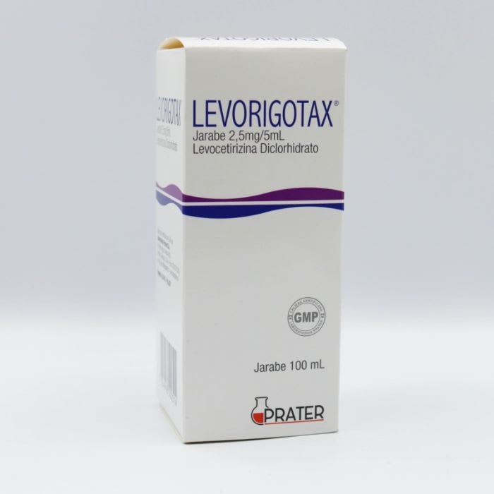 LEVORIGOTAX® 2.5mg/5mL 100mL JARABE (LEVOCETIRIZINA): imagen 1