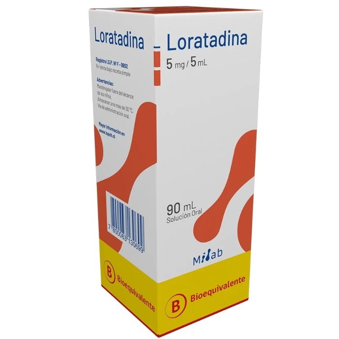 LORATADINA 5mg/5 mL 90 mL Solución Oral: imagen 1