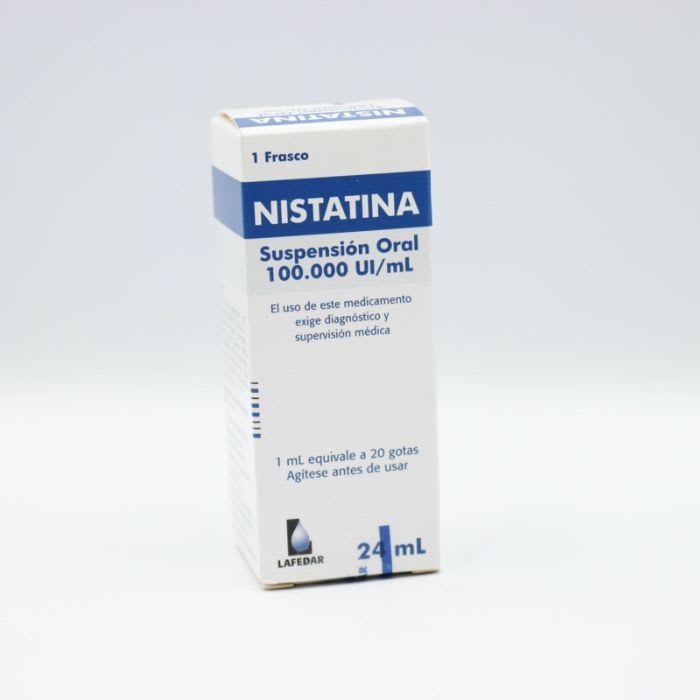 NISTATINA Suspensión Oral 100.000 U.I/mL: imagen 1