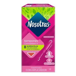 8 TAMPONES CON APLICADOR FLUJO ABUNDANTE SUPER  ®NOSOTRAS