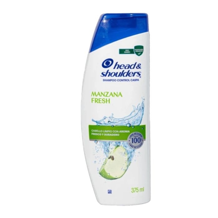 SHAMPOO HEAD Y SHOULDERS 375 mL MANZANA FRESH  CONTROL CASPA: imagen 1