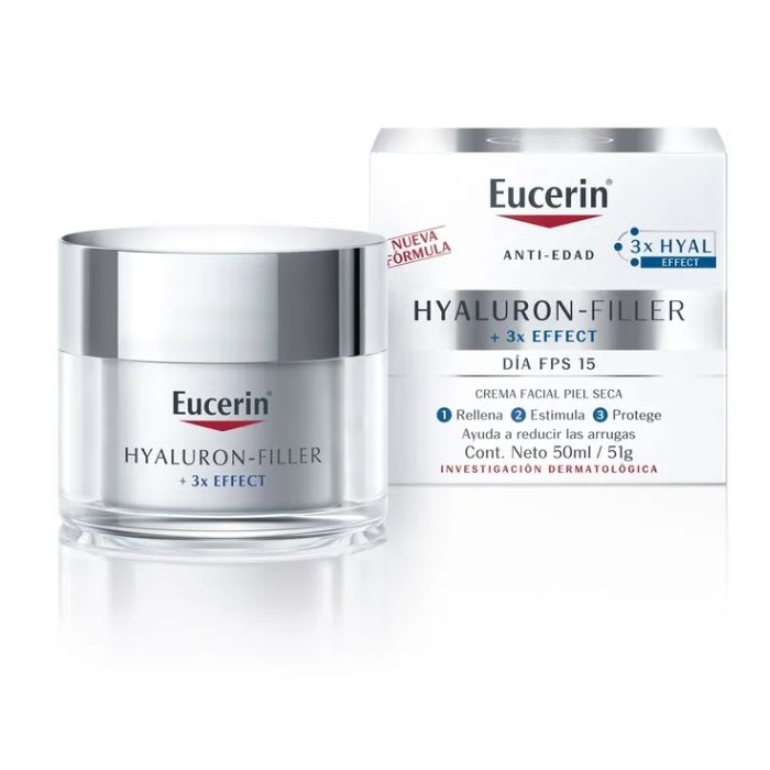 EUCERIN HYALURON FILLER 3x EFFECT 50 ml/50 g CREMA DE DÍA  ANTIEDAD FPS 15 PIEL SECA: imagen 1