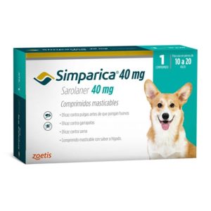 SIMPARICA® 40 mg 1 COM MAS (SAROLANER)