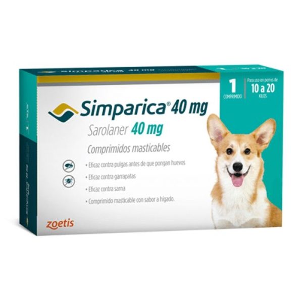 SIMPARICA® 40 mg 1 COM MAS (SAROLANER)