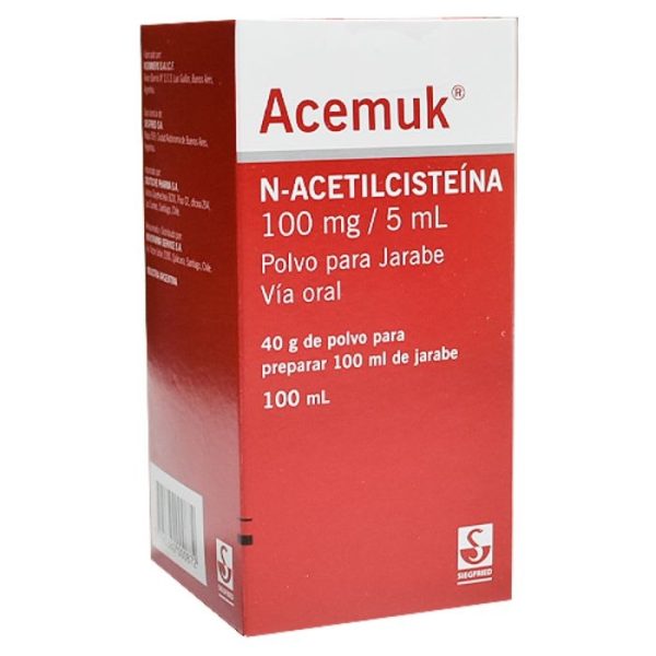 ACEMUK® 100mg/5ml 40 g polvo para 100 mL JBE (N-ACETILCISTEINA)
