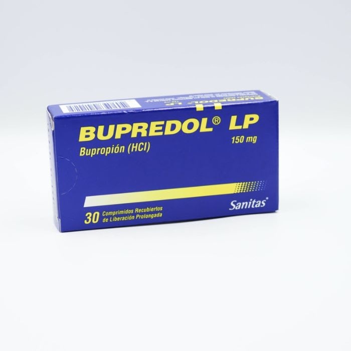 BUPREDOL® LP 150 mg 30 COMP REC LP (BUPROPION): imagen 1