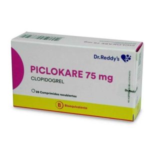 PICLOKARE 75 mg 28 COM (CLOPIDOGREL)