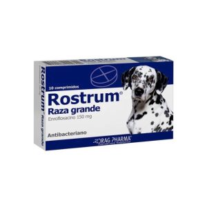 ROSTRUM 150 mg 10 COM ORA (ENROFLOXACINO)