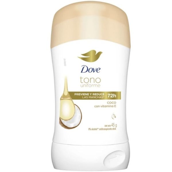 DESODORANTE EN BARRA DOVE TONO UNIFORME COCO Y LOTUS FLOWER 45 g