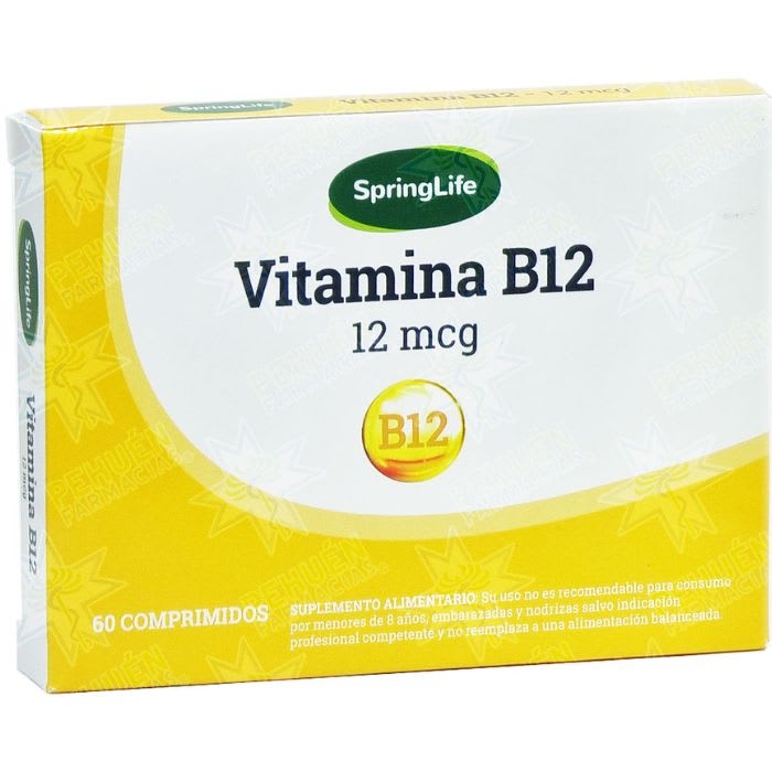 VITAMINA B12 12 mcg 60 COM: imagen 1
