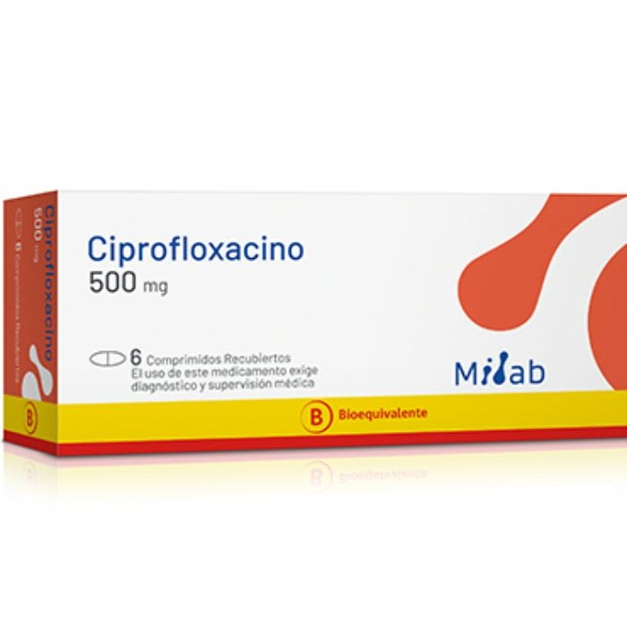 CIPROFLOXACINO 500 mg 6 COM REC: imagen 1