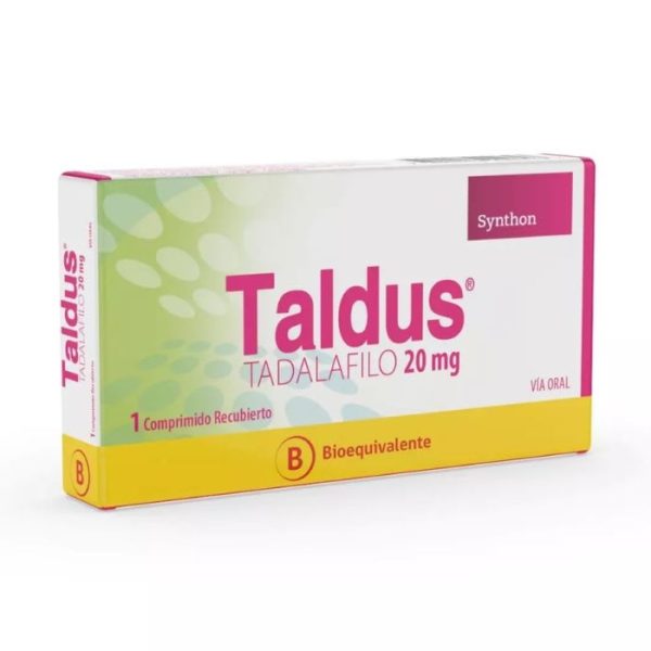 TALDUS® 20 mg 1 COM REC (TADALAFILO) BE