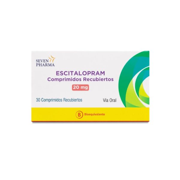 ESCITALOPRAM 20 mg 30 COM BE