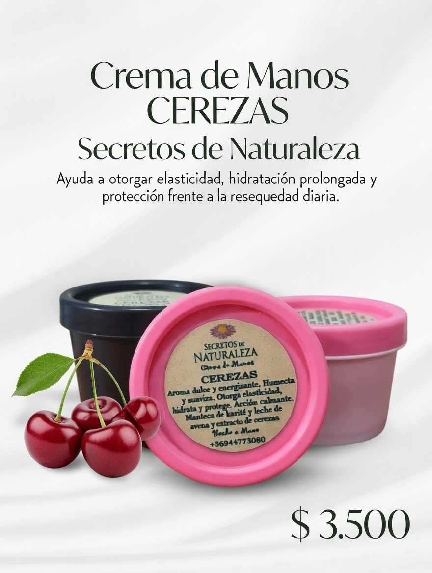 CREMA DE MANOS DE CEREZAS 50 g: imagen 1