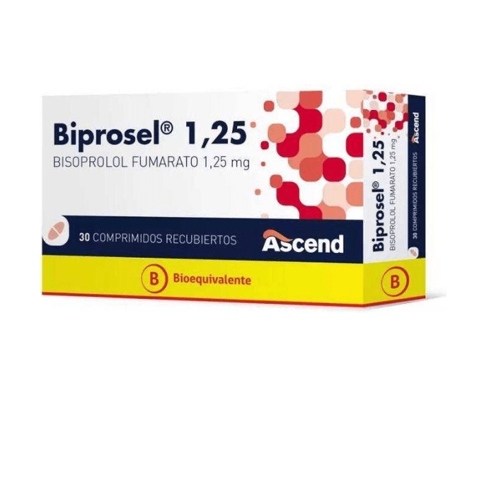 BIPROSEL 1.25 30 COM REC (BISOPROLOL FUMARATO) BE: imagen 1