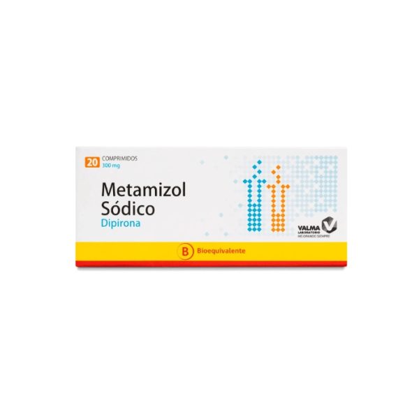 METAMIZOL SODICO DIPIRONA 300 mg 20 COM BE