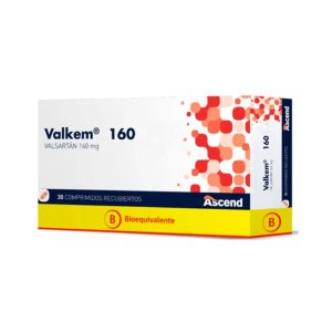 VALKEM 160 mg  30 COM REC (VALSARTAN) BE