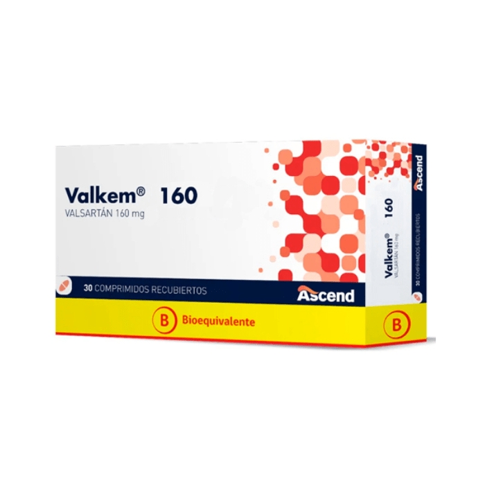 VALKEM 160 mg  30 COM REC (VALSARTAN) BE: imagen 1