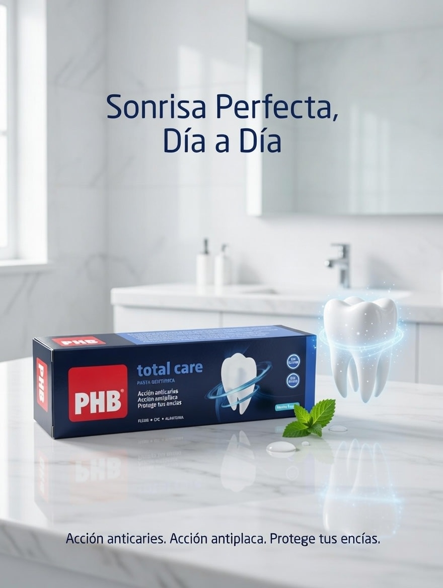 PHB PASTA DENTIFRICA TOTAL CARE MENTA FRESCA 75 mL: imagen 1