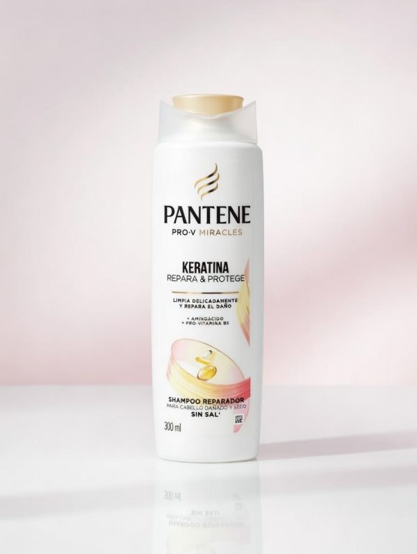 PANTENE SHAMPOO KERATINA REPARA Y PROTEGE SIN SAL 300 mL