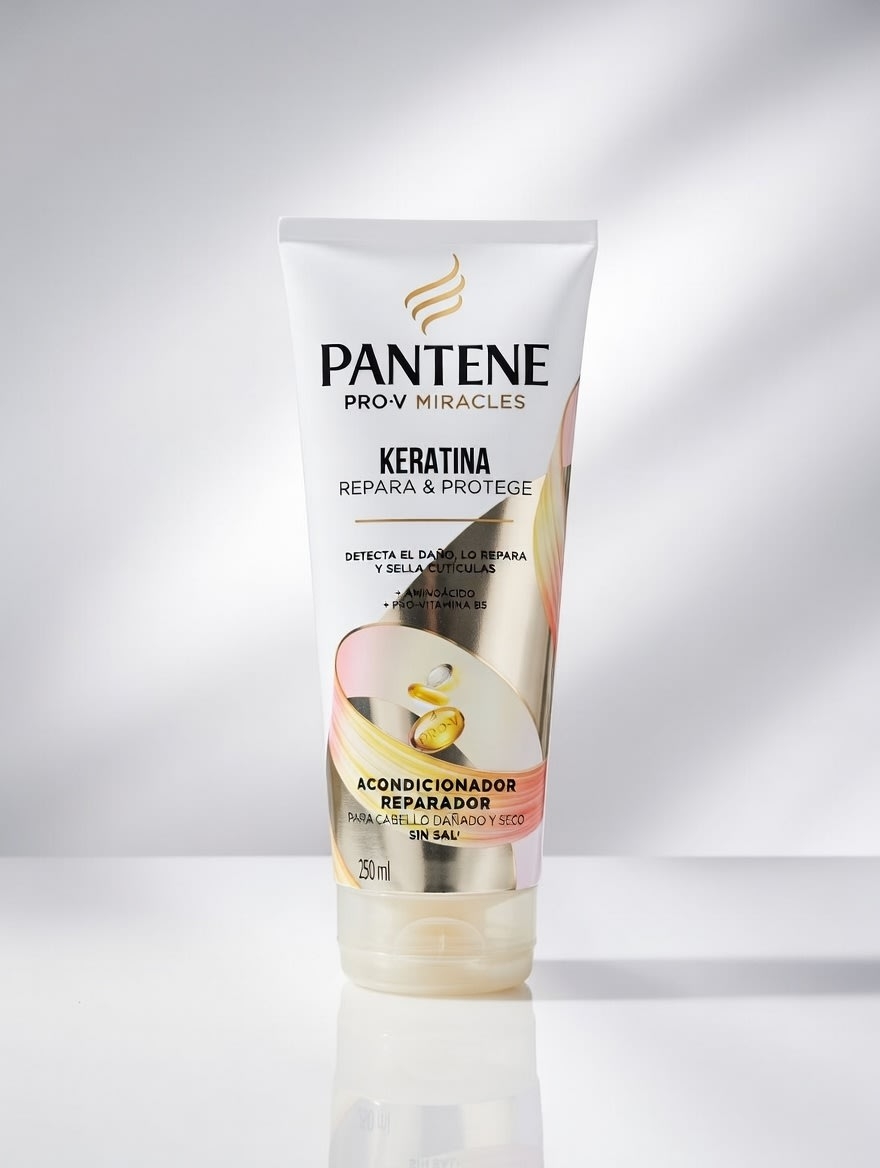 PANTENE ACONDICIONADOR KERATINA REPARA Y PROTEGE SIN SAL 250 mL: imagen 1