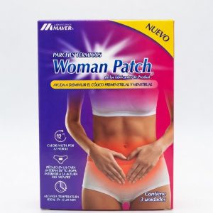 WOMAN PATCH PARCHES TERMICOS AYUDA A DISMINUIR COLICO PRE Y MENSTRUAL 3 UDS